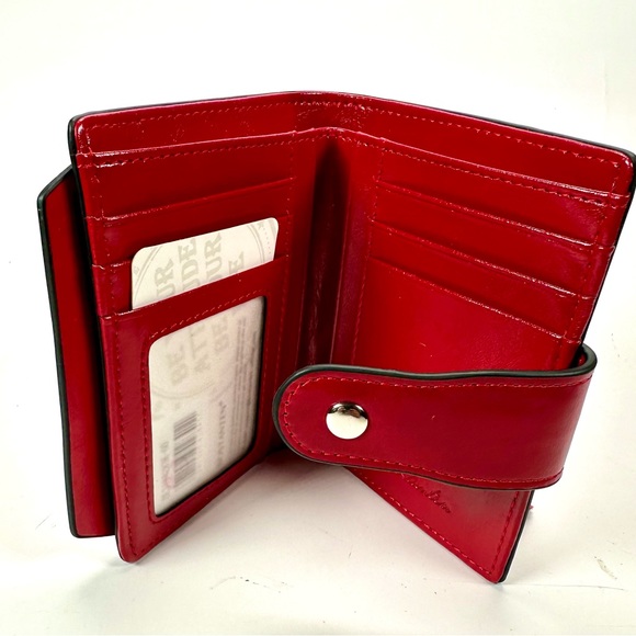 Bostanten ID Snap Zip Red Wallet - Picture 3 of 5
